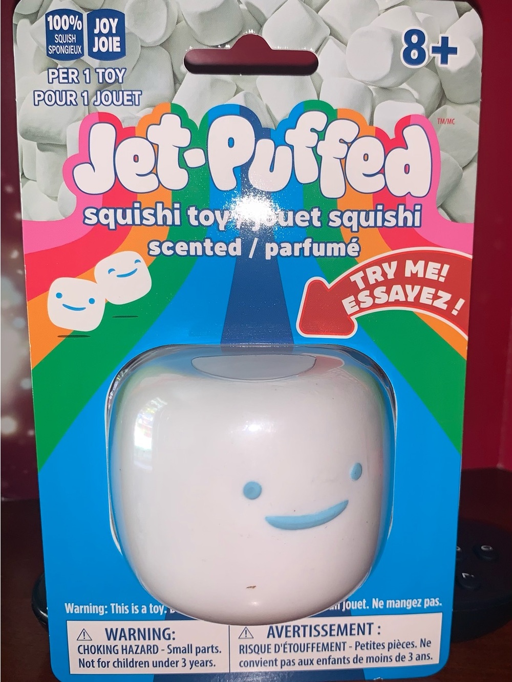 Jet-Puffed White Scented Squishi Toy
